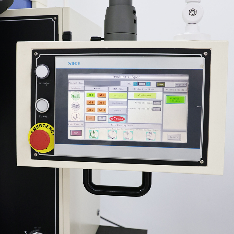 618mspe 57kn Multi idioma Automático alimentador de fundo PEM Máquina de rebitagem