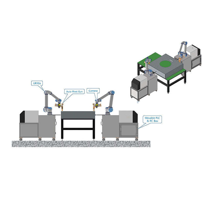 Rebites cegos personalizados de fábrica de 3,2-4,8 mm robô conexão de E/S de alimentação automática ferramenta de rebite