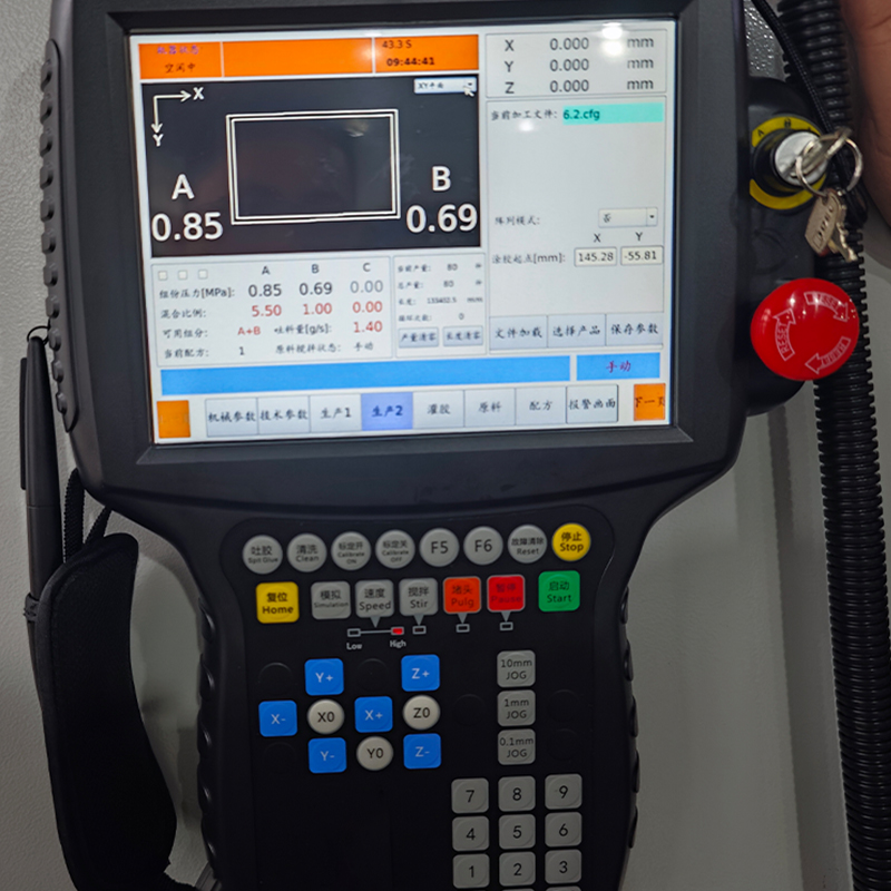 Máquina de distribuição de junta PU automática